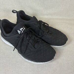 APL Techloom Phantom Running Shoes Size 9.5‎ D Men Black W/ Propelium Athletic